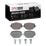 Dynamic Friction 2017-2025 Mercedes-Benz E43 AMG Rear 5000 Advanced Low Metallic Brake Pads and Hardware Kit by Dynamic Friction Company 1552-2193-01
