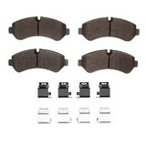 Dynamic Friction 2019-2023 Freightliner Sprinter 4500 Rear 5000 Advanced Low Metallic Brake Pads and Hardware Kit by Dynamic Friction Company 1552-2236-01