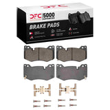 Dynamic Friction 2020-2025 Cadillac CT5 Front 5000 Advanced Low Metallic Brake Pads and Hardware Kit by Dynamic Friction Company 1552-2312-01