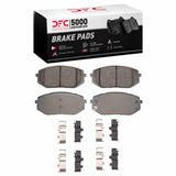 Dynamic Friction 2021-2025 Hyundai Sonata Front 5000 Advanced Low Metallic Brake Pads and Hardware Kit by Dynamic Friction Company 1552-2398-02
