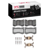 Dynamic Friction 2022-2025 Land Rover Range Rover Sport Front 5000 Advanced Low Metallic Brake Pads and Hardware Kit by Dynamic Friction Company 1552-2462-01