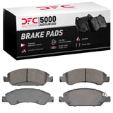 Dynamic Friction 2009-2020 Chevrolet Tahoe Front 5000 Advanced Low Metallic Brake Pads by Dynamic Friction Company 1553-1363-00