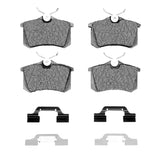 Dynamic Friction 2003-2006 Volkswagen Jetta Sedan/Golf/Golf R Rear Euro 5000 Ceramic Brake Pads and Hardware Kit by Dynamic Friction Company 1600-0340-04