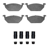 Dynamic Friction 1998-2017 Volkswagen LUPO (Mexico) Front Euro 5000 Ceramic Brake Pads and Hardware Kit by Dynamic Friction Company 1600-0768-01