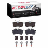 Dynamic Friction 2001-2019 Ford Focus Rear Euro 5000 Ceramic Brake Pads and Hardware Kit by Dynamic Friction Company 1600-0886-01
