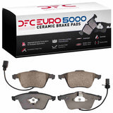 Dynamic Friction 2000-2011 Audi A4 (Mexico) Front Euro 5000 Ceramic Brake Pads by Dynamic Friction Company 1600-0915-10