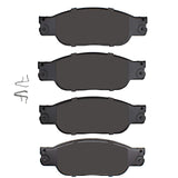 Dynamic Friction 2003-2005 Jaguar S-Type Front Euro 5000 Ceramic Brake Pads by Dynamic Friction Company 1600-0933-00
