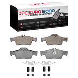 Dynamic Friction 2002-2018 Mercedes-Benz E200 (Latin America) Rear Euro 5000 Ceramic Brake Pads and Hardware Kit by Dynamic Friction Company 1600-0986-01