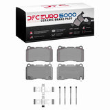 Dynamic Friction 2005-2006 Ford GT Front Euro 5000 Ceramic Brake Pads and Hardware Kit by Dynamic Friction Company 1600-1001-02