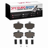 Dynamic Friction 2005-2016 Smart Fortwo Front Euro 5000 Ceramic Brake Pads and Hardware Kit by Dynamic Friction Company 1600-1252-01