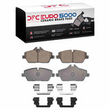 Dynamic Friction 2020-2024 MINI Cooper (Excl Clubman) Front Euro 5000 Ceramic Brake Pads and Hardware Kit by Dynamic Friction Company 1600-1308-03