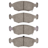 Dynamic Friction 2012-2019 Fiat 500 (USA/Canada) Front Euro 5000 Ceramic Brake Pads by Dynamic Friction Company 1600-1568-00