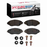Dynamic Friction 2018-2025 Audi Q3 Front Euro 5000 Ceramic Brake Pads and Hardware Kit by Dynamic Friction Company 1600-1633-11