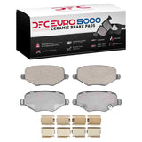 Dynamic Friction 2009-2014 Dodge Journey Rear Euro 5000 Ceramic Brake Pads and Hardware Kit by Dynamic Friction Company 1600-1719-02