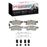 Dynamic Friction 2017-2023 Maserati Levante Front Euro 5000 Ceramic Brake Pads and Hardware Kit by Dynamic Friction Company 1600-1904-21