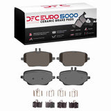 Dynamic Friction 2020-2023 Mercedes-Benz GLE350 Rear Euro 5000 Ceramic Brake Pads and Hardware Kit by Dynamic Friction Company 1600-2235-01