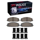 Dynamic Friction 2021-2025 Dodge Durango Front Police Brake Pads and Hardware Kit by Dynamic Friction Company 1911-2429-01