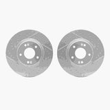 Dynamic Friction 2015-2025 Hyundai Tucson Front Drilled & Slotted Geoperformance Rotors by Dynamic Friction Company 2002-03013