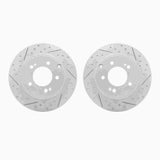 Dynamic Friction 2005-2020 Hyundai Sonata Rear Drilled & Slotted Geoperformance Rotors by Dynamic Friction Company 2002-03032