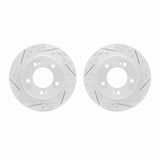 Dynamic Friction 2011-2025 Hyundai Elantra GT Rear Drilled & Slotted Geoperformance Rotors by Dynamic Friction Company 2002-03036