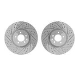 Dynamic Friction 2010-2017 Land Rover Range Rover Front Drilled & Slotted Geoperformance Rotors by Dynamic Friction Company 2002-11014