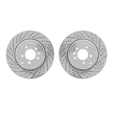 Dynamic Friction 2010-2013 Land Rover Range Rover Sport Rear Drilled & Slotted Geoperformance Rotors by Dynamic Friction Company 2002-11032