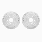 Dynamic Friction 1990-2008 Saab 9-2X Rear Drilled & Slotted Geoperformance Rotors by Dynamic Friction Company 2002-13016