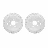 Dynamic Friction 2008-2015 Subaru BRZ Rear Drilled & Slotted Geoperformance Rotors by Dynamic Friction Company 2002-13021