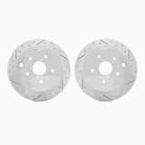 Dynamic Friction 2015-2021 Subaru WRX Rear Drilled & Slotted Geoperformance Rotors by Dynamic Friction Company 2002-13033