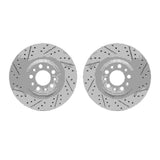 Dynamic Friction 2017-2025 Alfa Romeo Giulia Rear Drilled & Slotted Geoperformance Rotors by Dynamic Friction Company 2002-16003