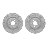 Dynamic Friction 2006-2021 Jaguar Super V8 Front Drilled & Slotted Geoperformance Rotors by Dynamic Friction Company 2002-20005