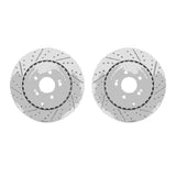 Dynamic Friction 2018-2025 Genesis G70 Rear Drilled & Slotted Geoperformance Rotors by Dynamic Friction Company 2002-21018