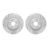 Dynamic Friction 2016-2025 Volvo V60 Rear Drill & Slot Geoperformance Rotors by Dynamic Friction Company 2002-27031