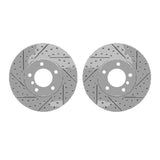 Dynamic Friction 2007-2021 BMW 230i Front Drilled & Slotted Geoperformance Rotors by Dynamic Friction Company 2002-31004