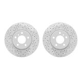 Dynamic Friction 2011-2018 BMW X3 Front Drilled & Slotted Geoperformance Rotors by Dynamic Friction Company 2002-31041