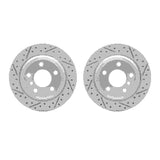 Dynamic Friction 2006-2020 BMW 330i GT xDrive Rear Drilled & Slotted Geoperformance Rotors by Dynamic Friction Company 2002-31062