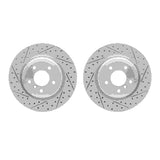 Dynamic Friction 2006-2015 BMW 330i Rear Drilled & Slotted Geoperformance Rotors by Dynamic Friction Company 2002-31065