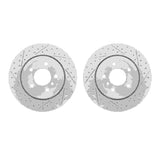 Dynamic Friction 2006-2010 BMW 525xi Rear Drilled & Slotted Geoperformance Rotors by Dynamic Friction Company 2002-31075