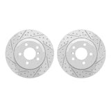 Dynamic Friction 2007-2019 BMW X5 Rear Drilled & Slotted Geoperformance Rotors by Dynamic Friction Company 2002-31094
