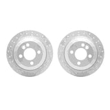 Dynamic Friction 2002-2015 MINI Cooper Rear Drilled & Slotted Geoperformance Rotors by Dynamic Friction Company 2002-32016