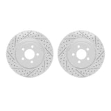 Dynamic Friction 2005-2023 Chrysler 300 Front Drilled & Slotted Geoperformance Rotors by Dynamic Friction Company 2002-39004