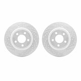 Dynamic Friction 2005-2023 Chrysler 300 Rear Drilled & Slotted Geoperformance Rotors by Dynamic Friction Company 2002-39013