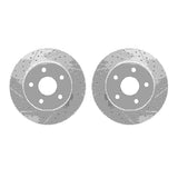 Dynamic Friction 2002-2024 Chrysler Aspen Front Drilled & Slotted Geoperformance Rotors by Dynamic Friction Company 2002-40005