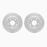 Dynamic Friction 2008-2016 Chrysler Town & Country (Van) Rear Drilled & Slotted Geoperformance Rotors by Dynamic Friction Company 2002-40040