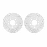 Dynamic Friction 2013-2016 Dodge Dart Rear Drilled & Slotted Geoperformance Rotors by Dynamic Friction Company 2002-40044
