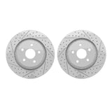 Dynamic Friction 2006-2010 Jeep Grand Cherokee Front Drilled & Slotted Geoperformance Rotors by Dynamic Friction Company 2002-42011