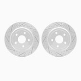 Dynamic Friction 2011-2022 Dodge Durango Rear Drilled & Slotted Geoperformance Rotors by Dynamic Friction Company 2002-42020