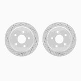 Dynamic Friction 2007-2018 Jeep Wrangler Rear Drilled & Slotted Geoperformance Rotors by Dynamic Friction Company 2002-42031