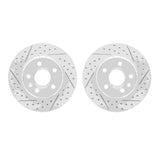 Dynamic Friction 2011-2016 Buick LaCrosse Front Drilled & Slotted Geoperformance Rotors by Dynamic Friction Company 2002-45005