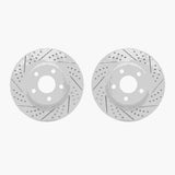 Dynamic Friction 1997-2005 Buick LeSabre Front Drilled & Slotted Geoperformance Rotors by Dynamic Friction Company 2002-45006
